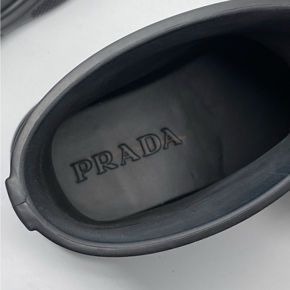 Prada Rubber Logo Pull-On Rain Booties size 36 - Picture 10 of 13